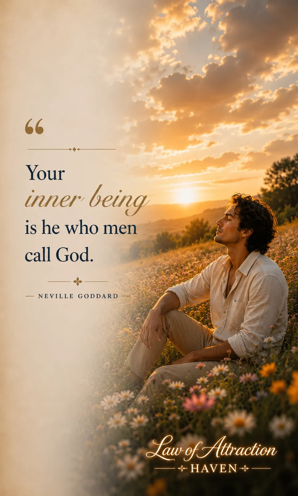 "Your inner being is he who men call God."