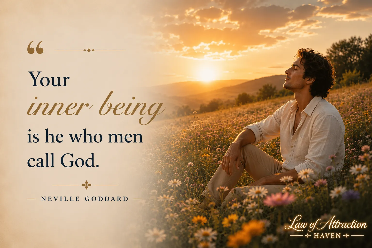 "Your inner being is he who men call God."