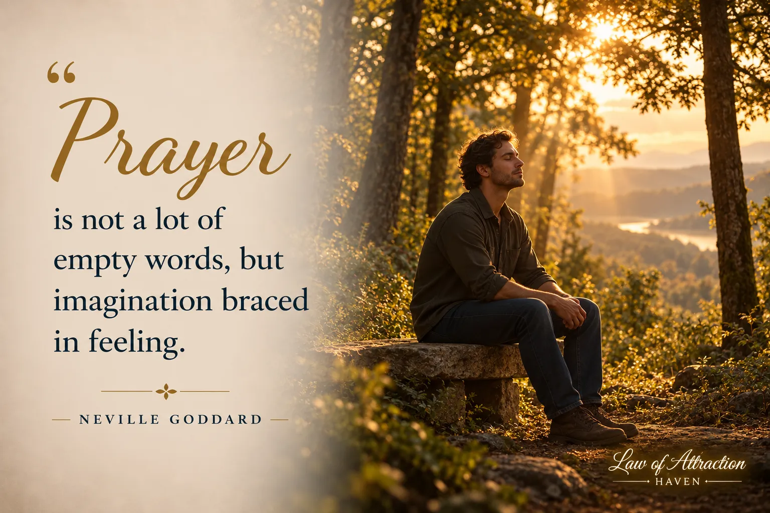 “Prayer is not a lot of empty words, but imagination braced in feeling.”