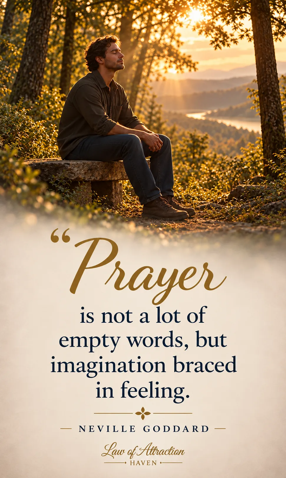 “Prayer is not a lot of empty words, but imagination braced in feeling.”