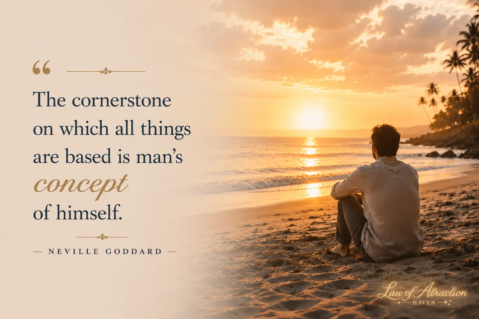 "The cornerstone on which all things are based is man's concept of himself."