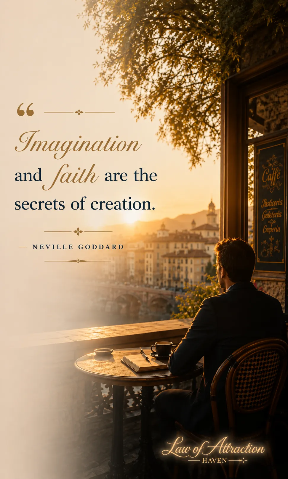 "Imagination and faith are the secrets of creation."