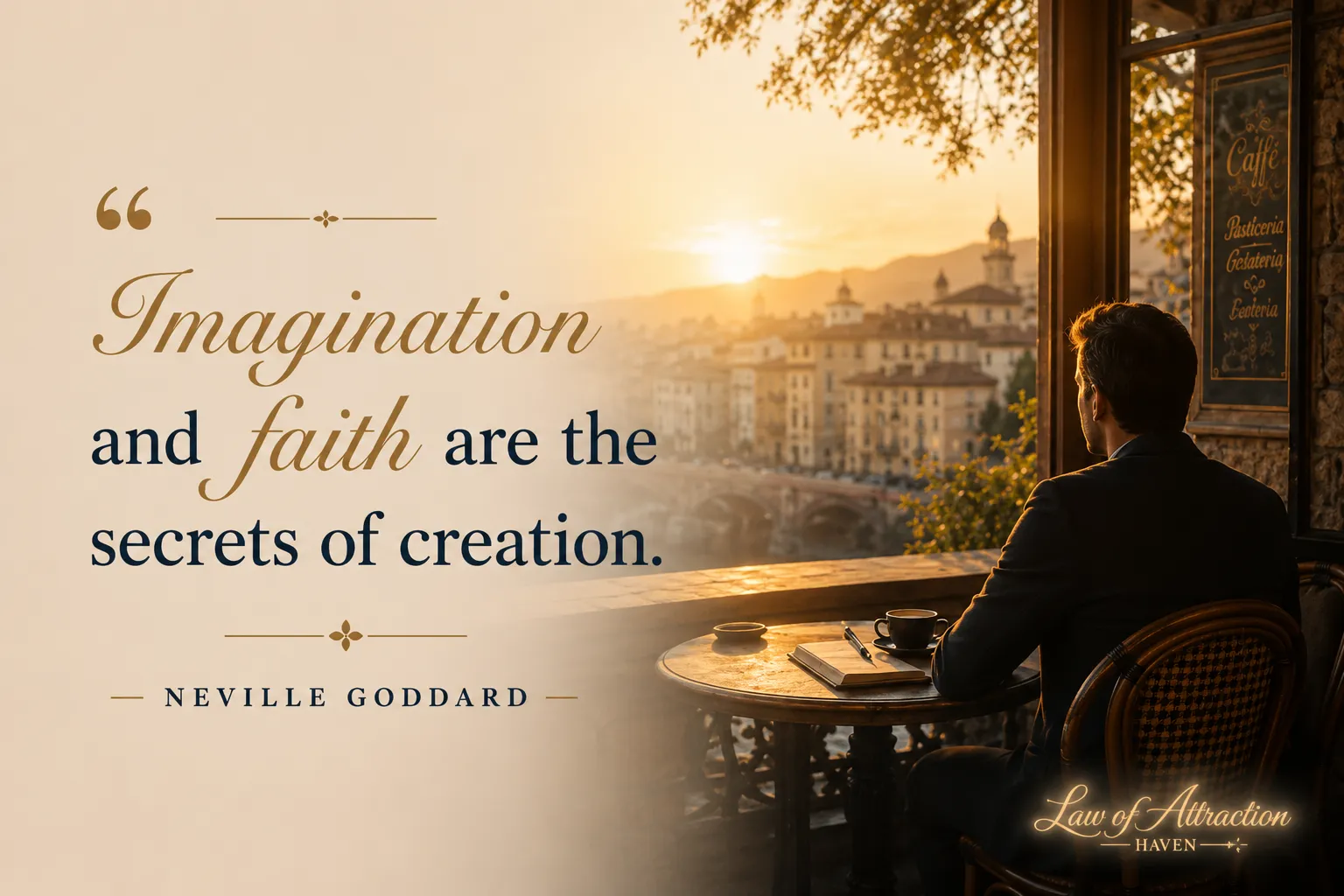 "Imagination and faith are the secrets of creation."